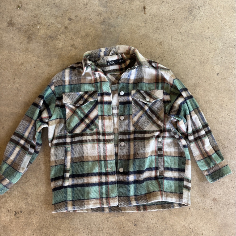 Zara Multicolor Plaid Jacket